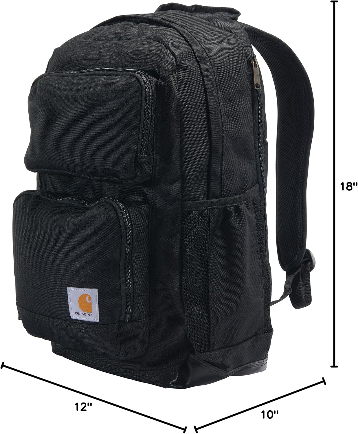 Carhartt 28L Dual-Compartment Backpack, Durable Pack with Laptop Sleeve and Duravax Abrasion Resistant Base, Black - Image 8